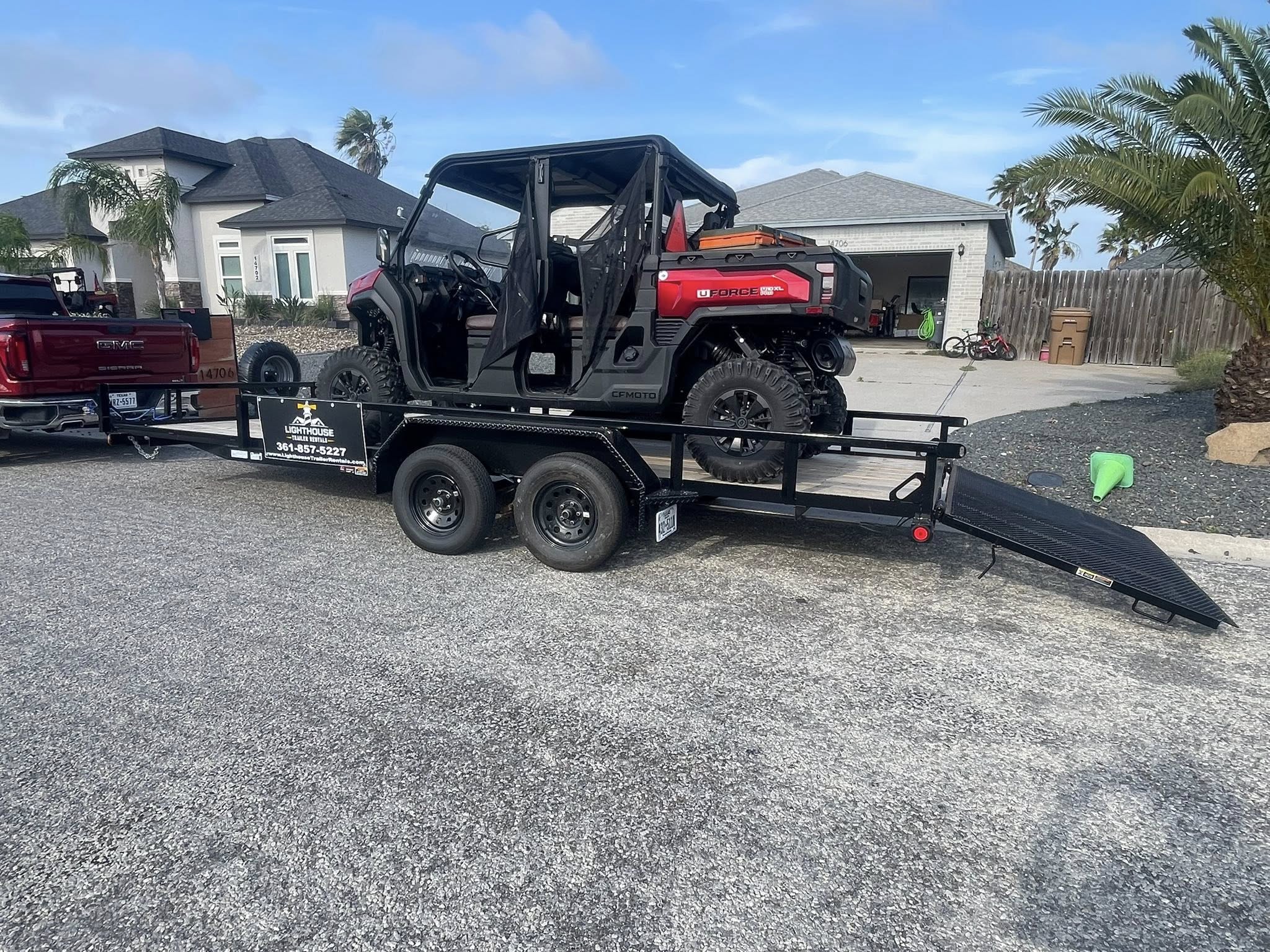 83" x 20' Utility Trailer for rent in Corpus Christi TX - Heavy duty utility trailer rental